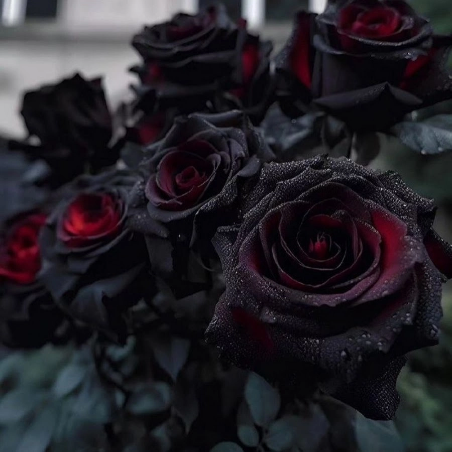 Hoa hồng đen lãng mạn với sắc tối dịu dàng
