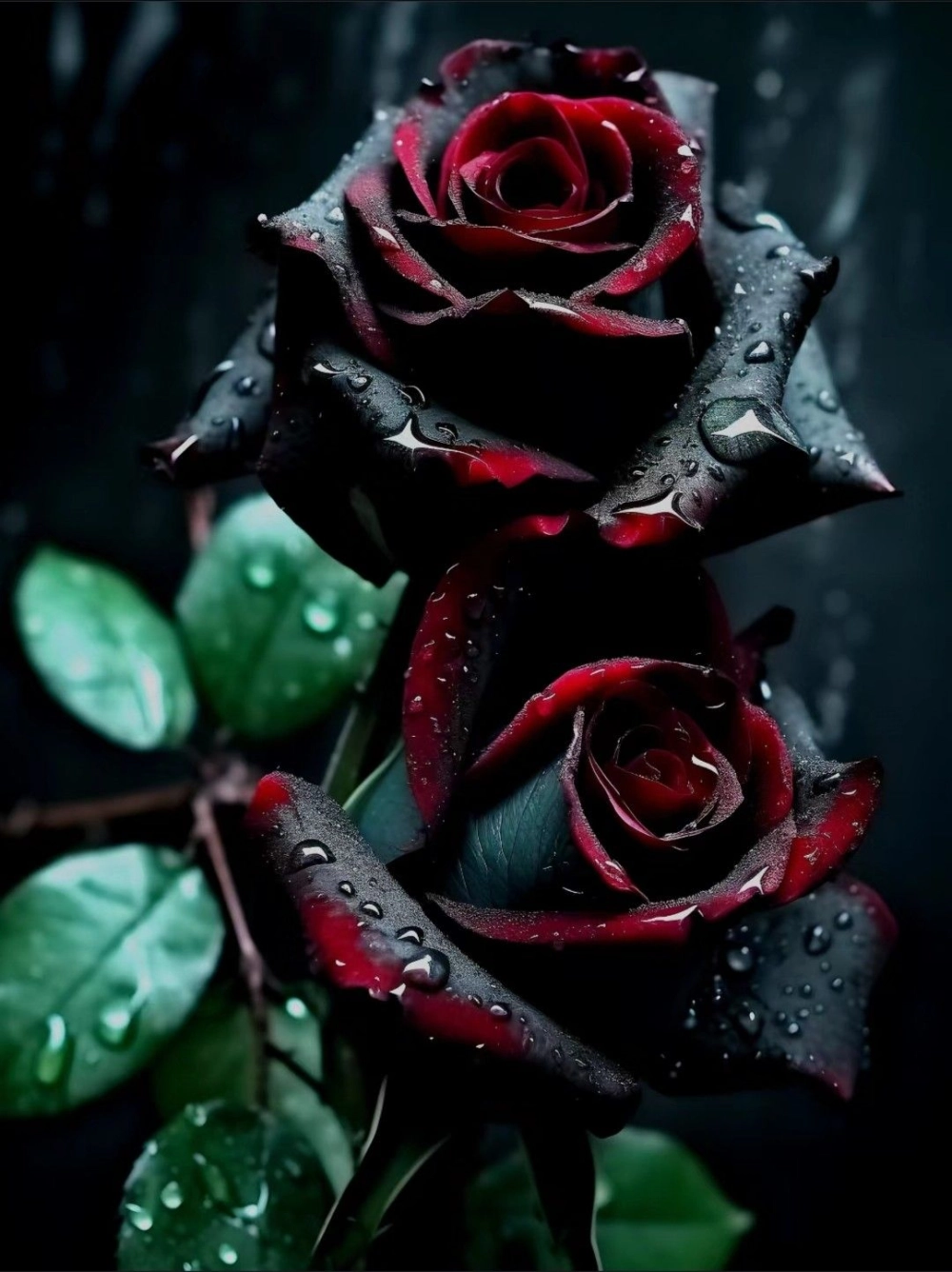 Hoa hồng đen huyền bí khiến ánh nhìn chẳng thể rời