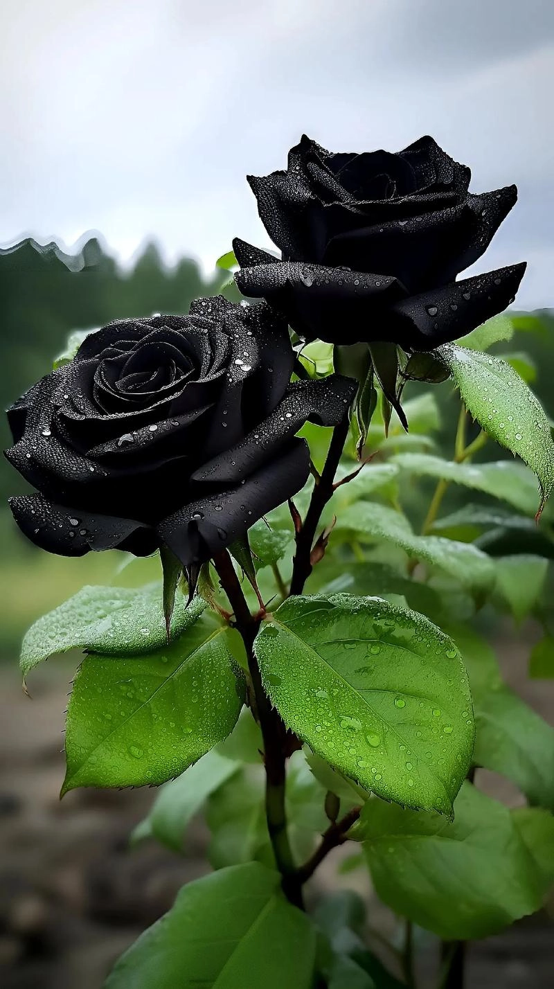 Hoa hồng đen hiếm sở hữu vẻ đẹp đầy mê hoặc