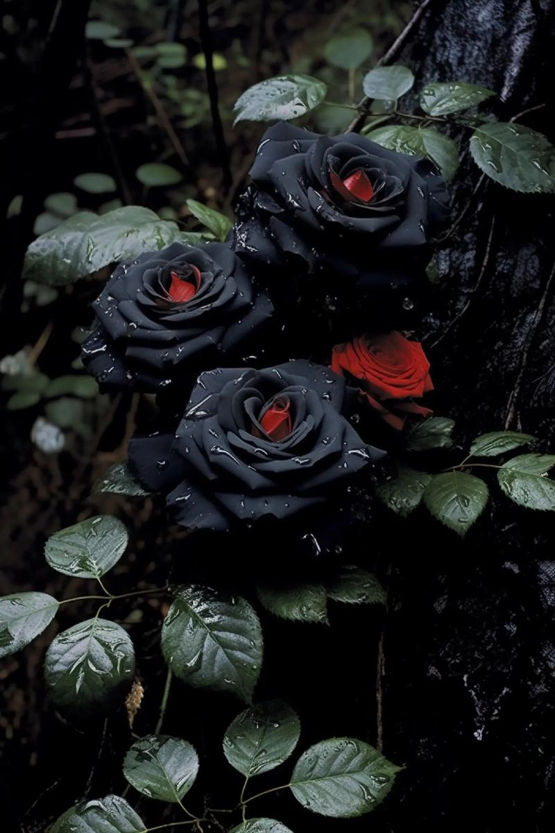 Hoa hồng đen phong cách tạo dấu ấn thật khác biệt