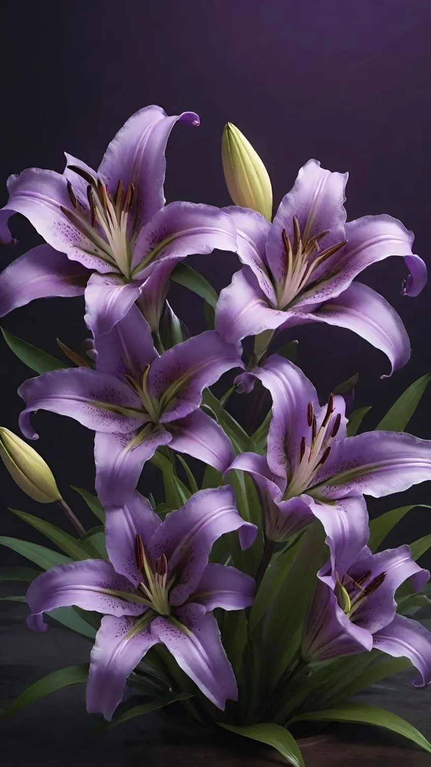 Bình hoa ly tươi sáng mang hương thơm ngọt ngào