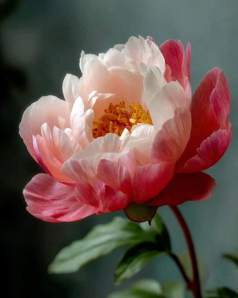 Say mê sắc xanh của hoa mẫu đơn lá