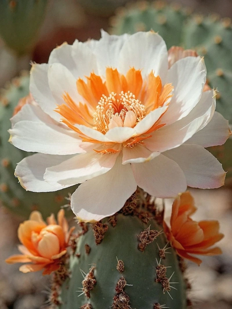 Làm mới không gian với hoa xương rồng hình nền